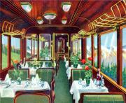196-Schweiz---Vierachsiger-Speisewagen---Innenansichtg