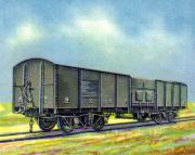 227-Afrika---Vierachsiger-eiserner-offener-Gterwagen