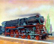 18-Deutschland-Drillings-Hochdruck-Schnellzug-Lokomotive
